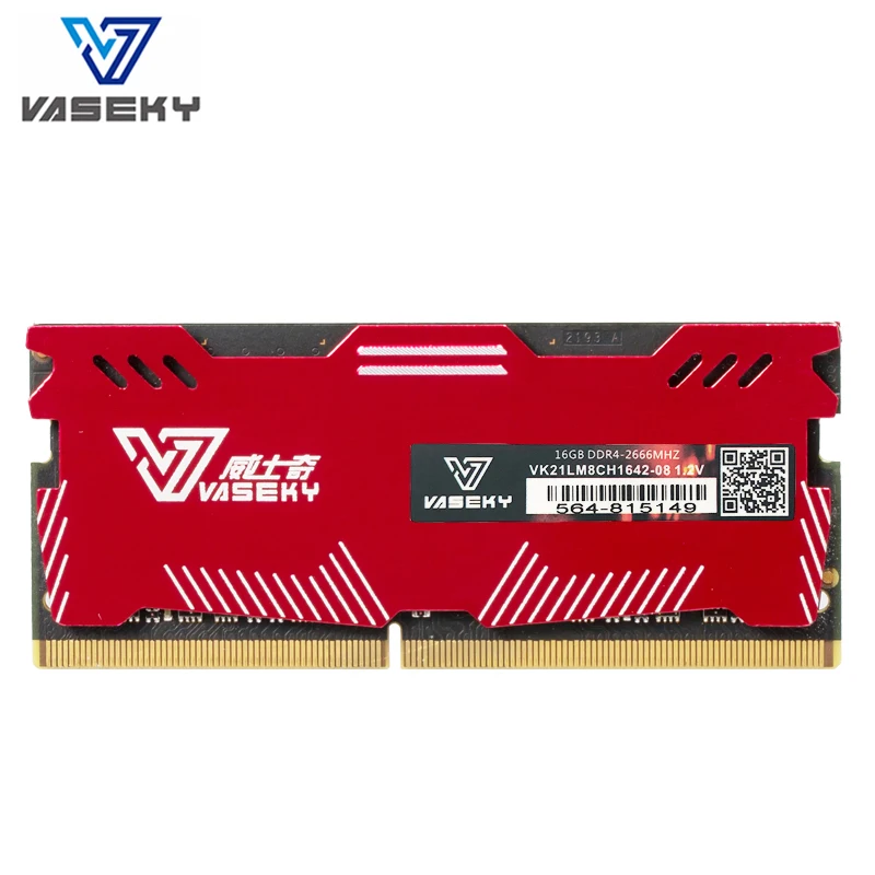 

VASEKY Laptop ddr4 ram 4gb 8gb 16gb Memory 2133MHz 2400MHz 2666MHz 3000MHz memory sodimm 260pin for Laptop