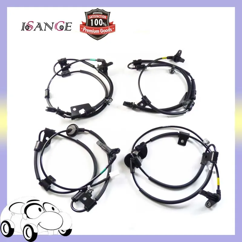 Isance Abs Wheel Speed Sensor Front Rear Left Right Set For Hyundai