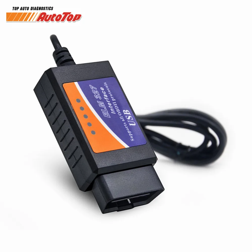 Лучший ELM327 FTDI FT232RL ODB 2 ELM 327 USB V1.5 OBD2 сканер EML Автосканер с функциями ODB2