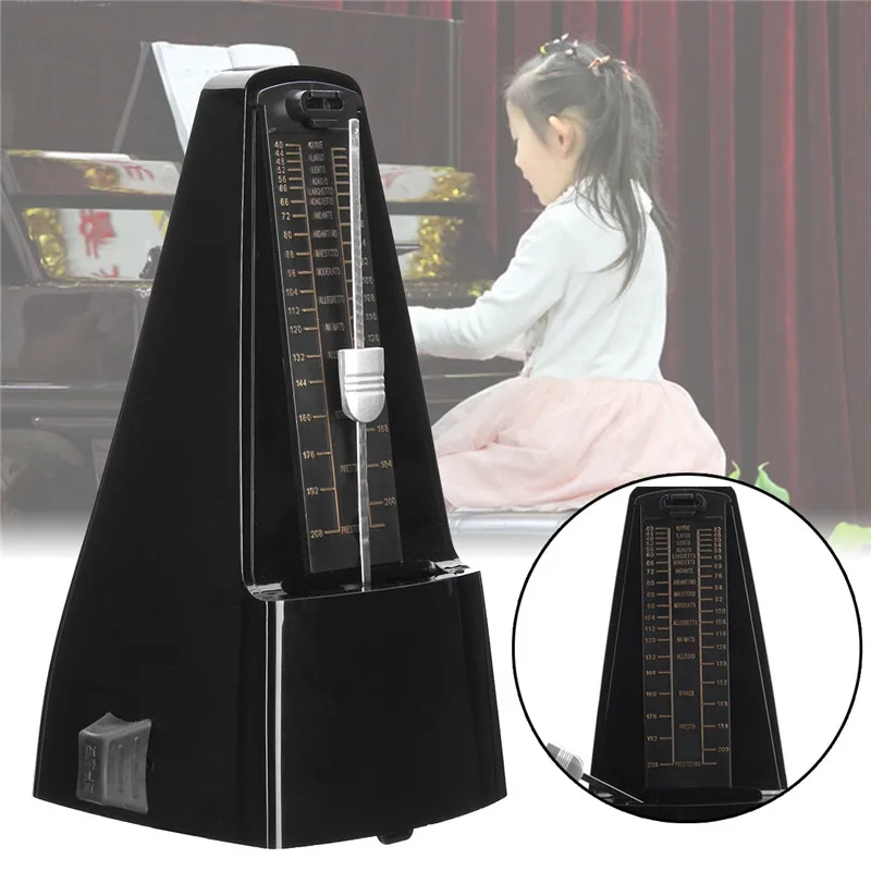 

Antique Mini Musical Mechanical Metronome Pendulum Mecanico Wood Color for Piano Guitar Violin Musical Instrument