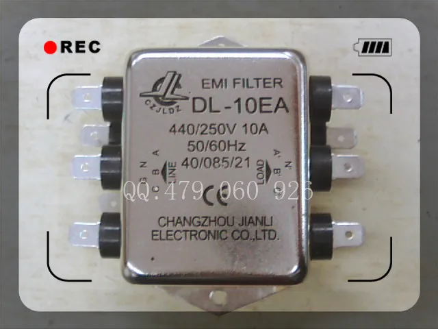 

[ZOB] Jianli EMI power filter DL-10EA three-phase four wire --3PCS/LOT