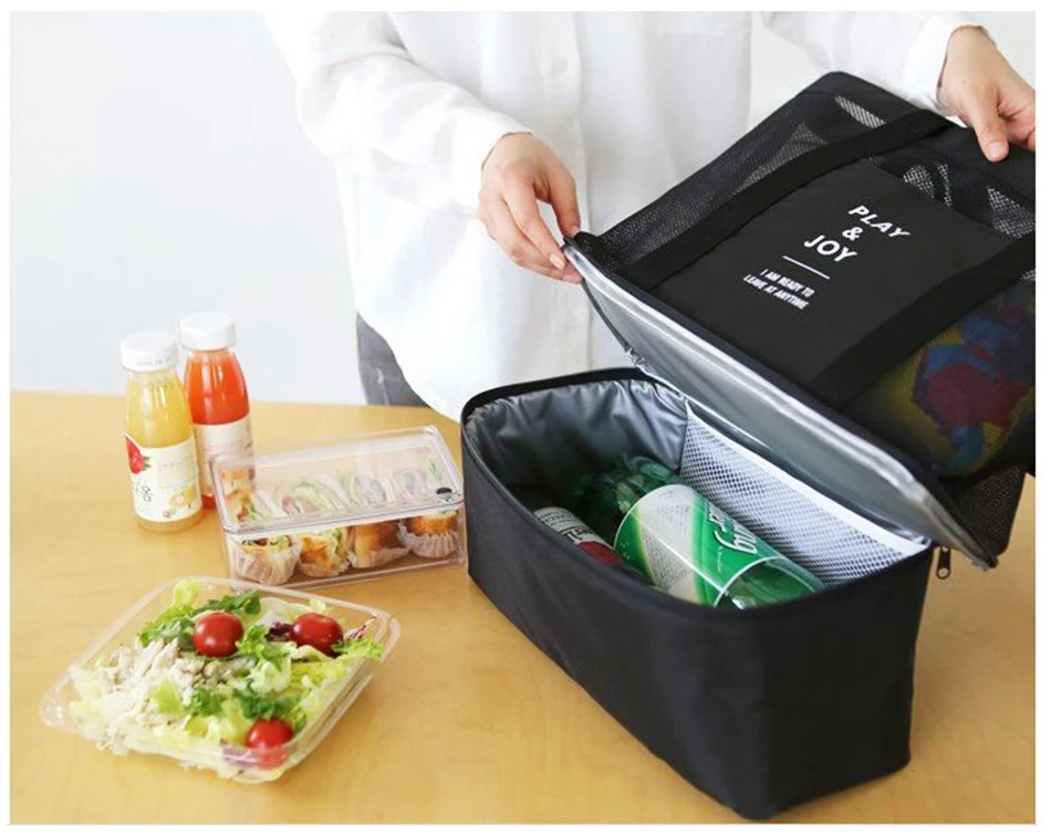 Термосумки для обедов, сумки для женщин, взрослых, сумка-холодильник для еды, пикника, изолированный контейнер для хранения, сумки-тоут, портативная изоляционная сумка