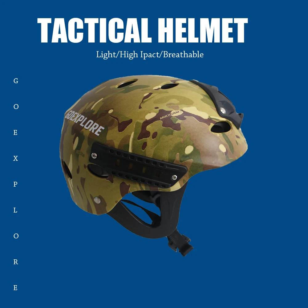 Goexplore Army военный тактический шлем Air soft Abs Защитное снаряжение Пейнтбол CS Велоспорт спортивный шлем безопасности Крепление камеры