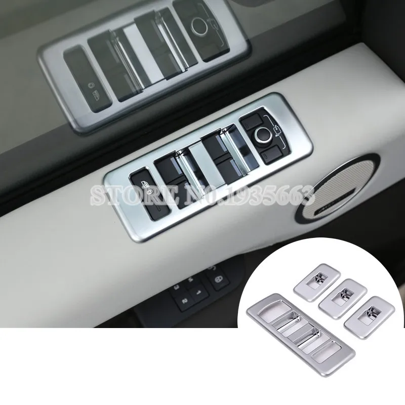 

For Land Rover Discovery 5 Inner Door Armrest Window Switch Cover 2017-2018 4pcs