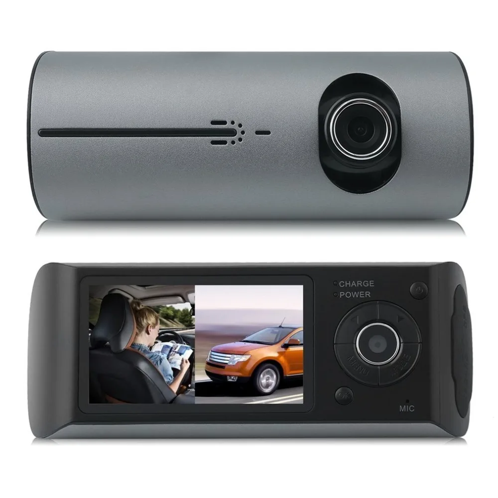 

2.7Inch (16: 9) HD TFT LCD Vehicle Car DVR Video Recorder Dash Cam G-Sensor GPS Dual Len Camera Recorder 140 degree View Angle
