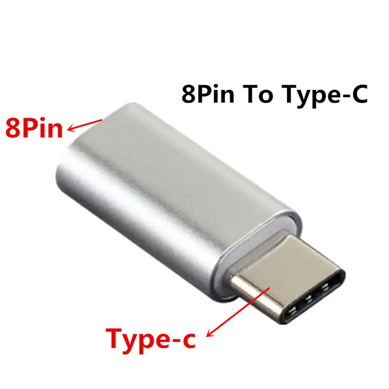 Мини 8 Pin к type C Jack адаптер относится к IOS type-c Adaptador Android конвертер смартфона совместимый мобильный телефонный сплиттер