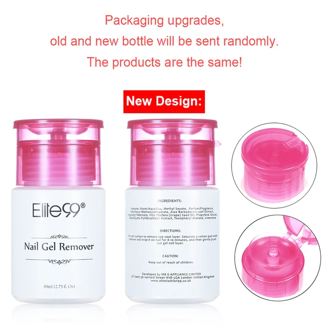 Elite99 Nagel Oberfläche Reiniger UV Gel Nagellack Klebrige Entferner Flüssigkeit Verbessern Glänzende Wirkung Reiniger Nail art Remover Tool