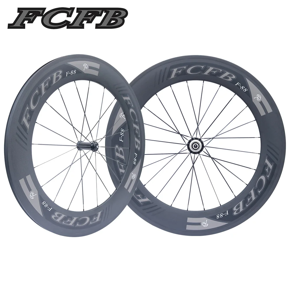 Новая углеродная дорожная колесная пара FCFB 700C Powerway R36 карбоновые колеса 88 мм