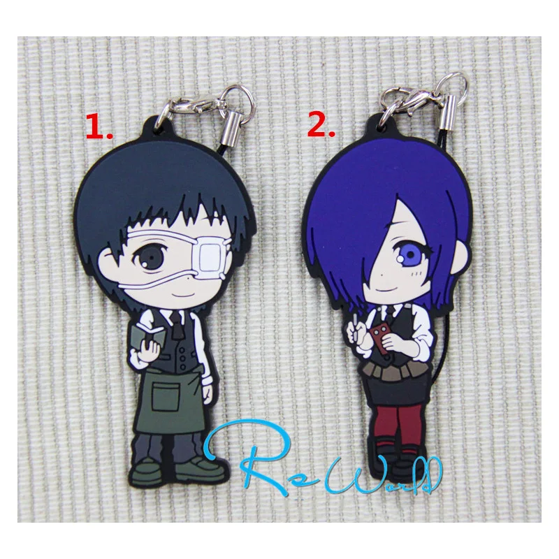 1pcs Anime Keychain Tokyo Ghoul Mask Ken Kaneki Kirishima Touka