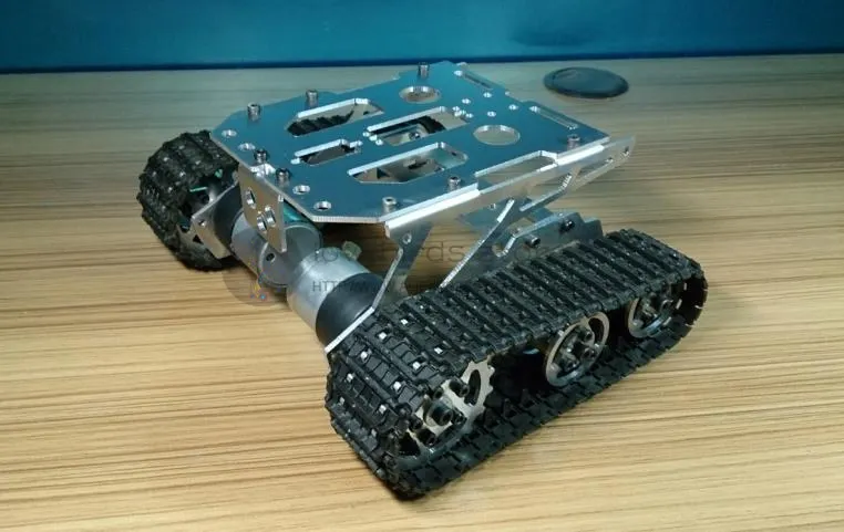 DIY Aluminum Tracked robot chassis RC Model tank crawler chassis DIY Aluminum Tracked robot chassis RC Model tank crawler chassis