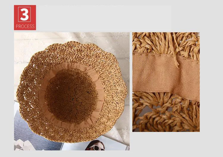 BINGYUANHAOXUAN, Новое поступление, пляжные шляпы ручной работы для девочек, шляпы для девочек, шляпы для родителей и детей, летние соломенные шляпы для девочек и женщин