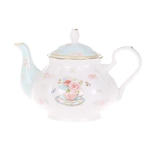 Новое поступление 1000 мл Цветочный чайник из костяного фарфора чайник для холодной воды керамический кофейник послеобеденный чай подарок