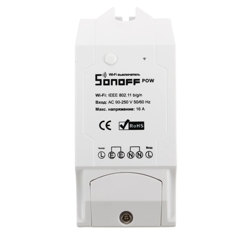 

SONOFF POW 16A 3500W DIY WIFI Wireless Long Distance APP Smart Remote Control Switch Socket Power Energy Monitor for Smart Home
