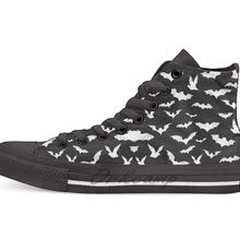 Собирается Batty дизайн дышащая Повседневное с высоким берцем на шнуровке; Холщовая обувь кеды для дропшиппинга(прямой поставки