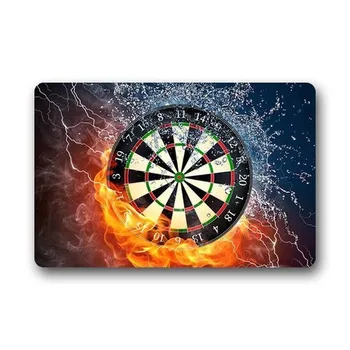 

Dartboard Doormat Outdoors/Indoor Machine Washable Home Floor Mats Rugs 23.6 x 15.7 Inches