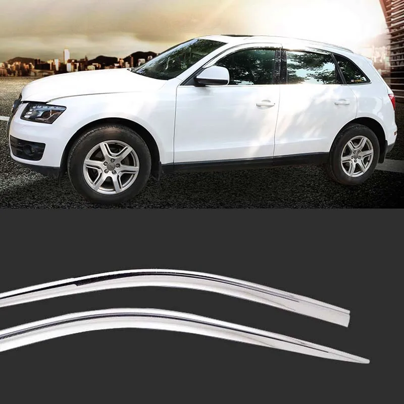

1 Set Brand New Chrome Side Vent Sun Shade Window Visors Rain Guard Deflectors For Audi Q5