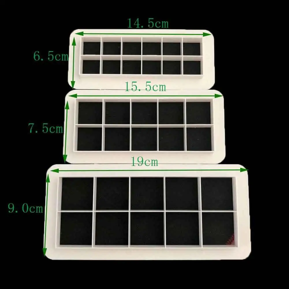 3 шт квадратные геометрические резаки помадка печенья геометрическая форма для торта помадка инструменты для украшения торта аксессуары для выпечки - Цвет: square