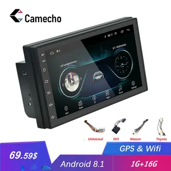 

Camecho Andriod Car Radio GPS Navigation 2DIN Car Multimedia Player WiFi USB FM 2 Din 7"Car Audio Radio Stereo Backup Monitor