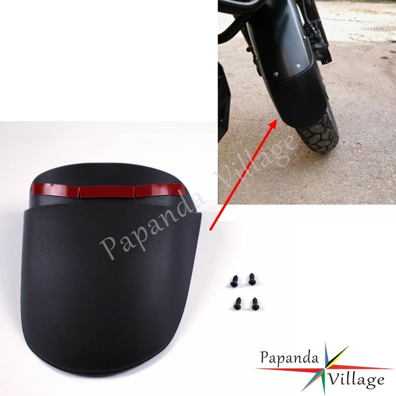 

Black Motorbikes Front Fender Mudguard Extensions Splash Guard Extender for Vespa Motorcycle