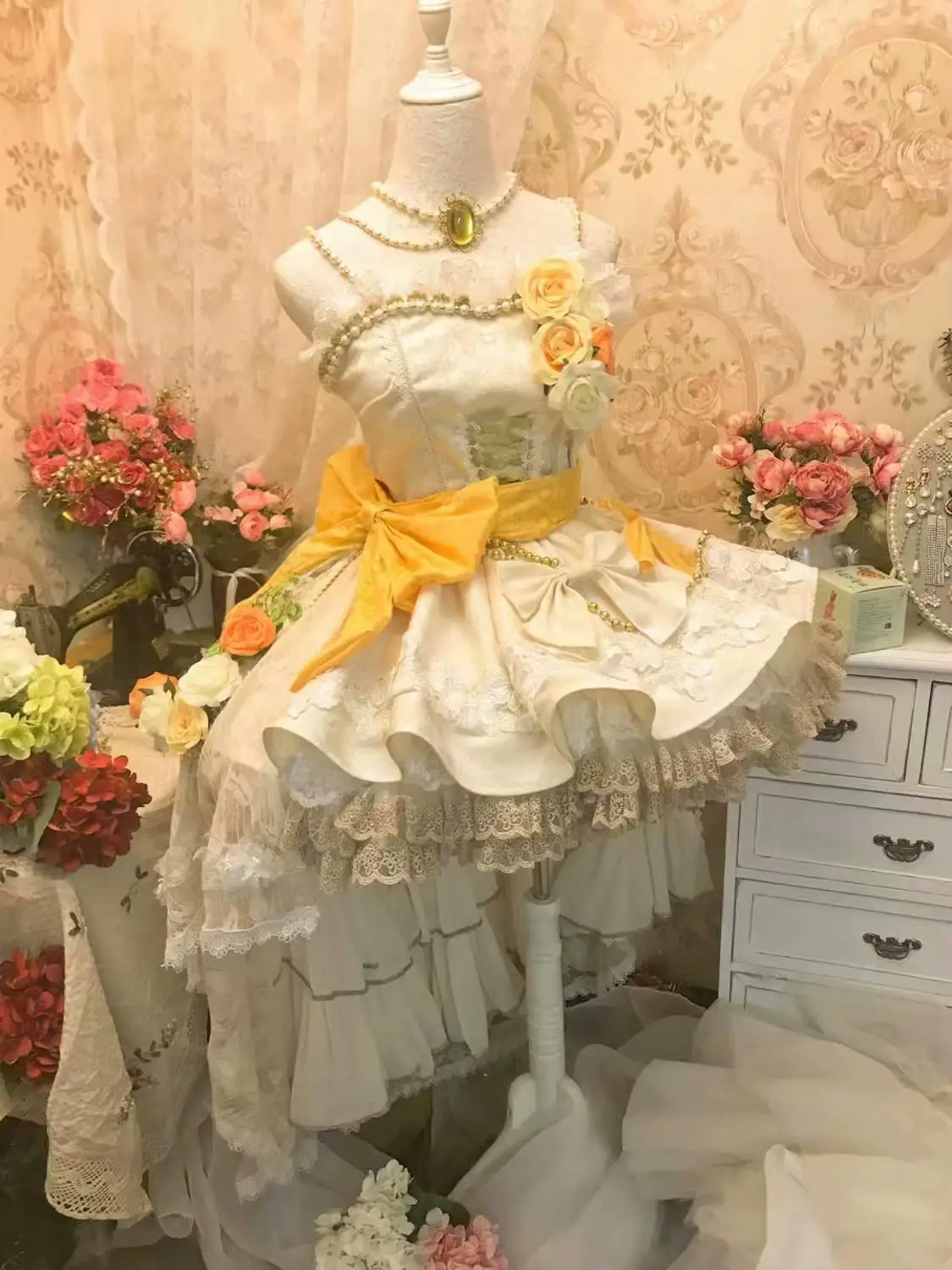 Аниме Love live All Menber Aqours свадебное платье Лолита костюм для костюмированной игры любой размер для женщин Хэллоуин