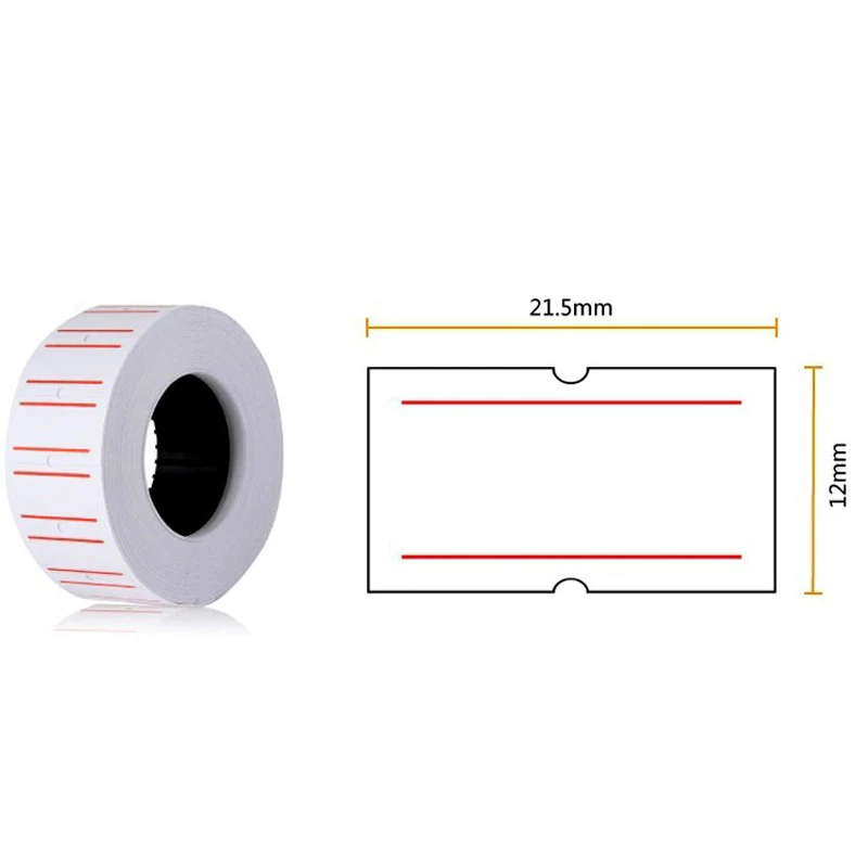 10 рулонов 5000 шт. клейкая ценник бочонок красочные бумажные наклейки для ценника MX-5500 цена пистолет метка для этикетки стикер бирка 6 CLR