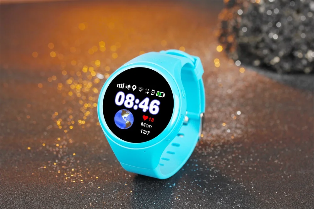 

T88 Bluetooth Kids Smartwatch Phone Smart Baby Watch Round Screen MTK2503 2G Smart Wristwatch SOS WiFi GPS Wacth Pedometer SIM