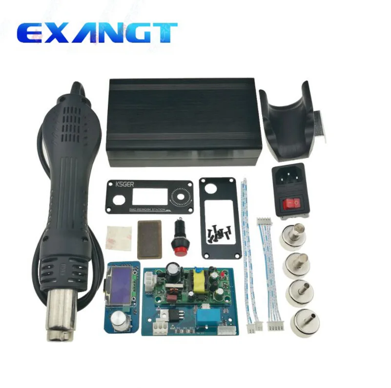 

KSGER Hot Air Gun SMD Station Controller DIY Kits Electric Power Tools Dryer Soldering OLED Welding Tool Handle Nozzles