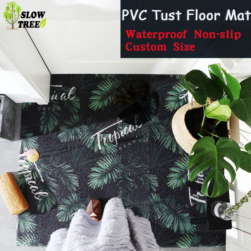 Напольный коврик из ПВХ, пылеудаляющий змеевик, нескользящий, свободный крой, нестандартный размер, проволочный коврик, коврик для ванной комнаты, ковер для спальни