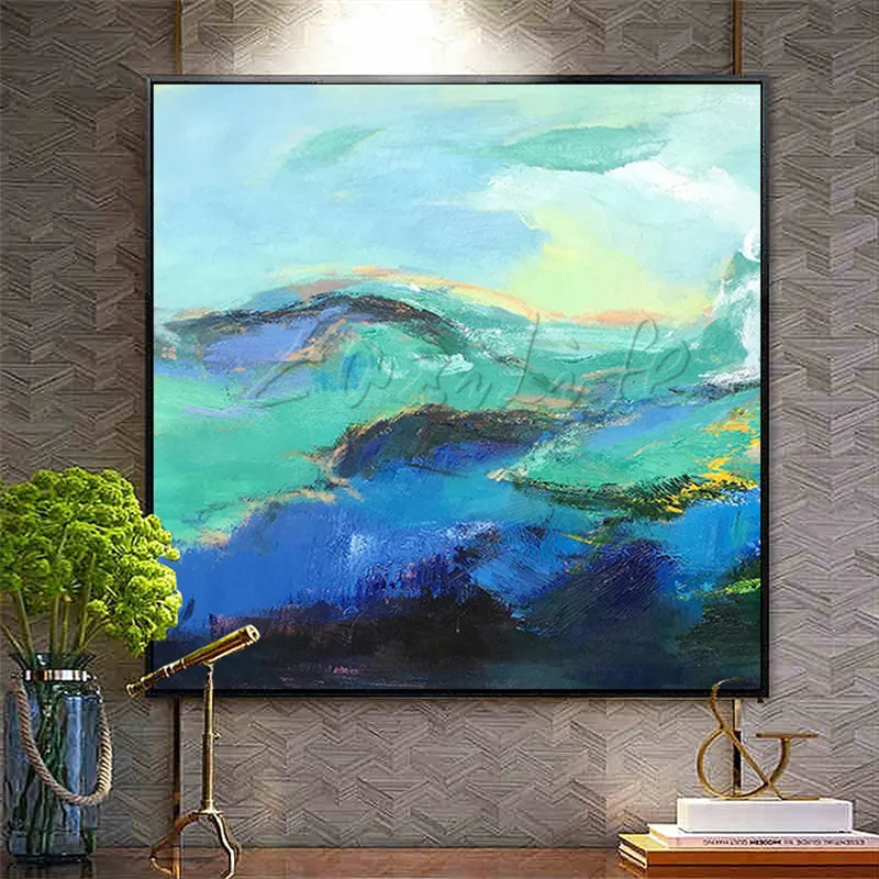 Hand painted canvas oil paintings Cheap large modern abstract cuadros