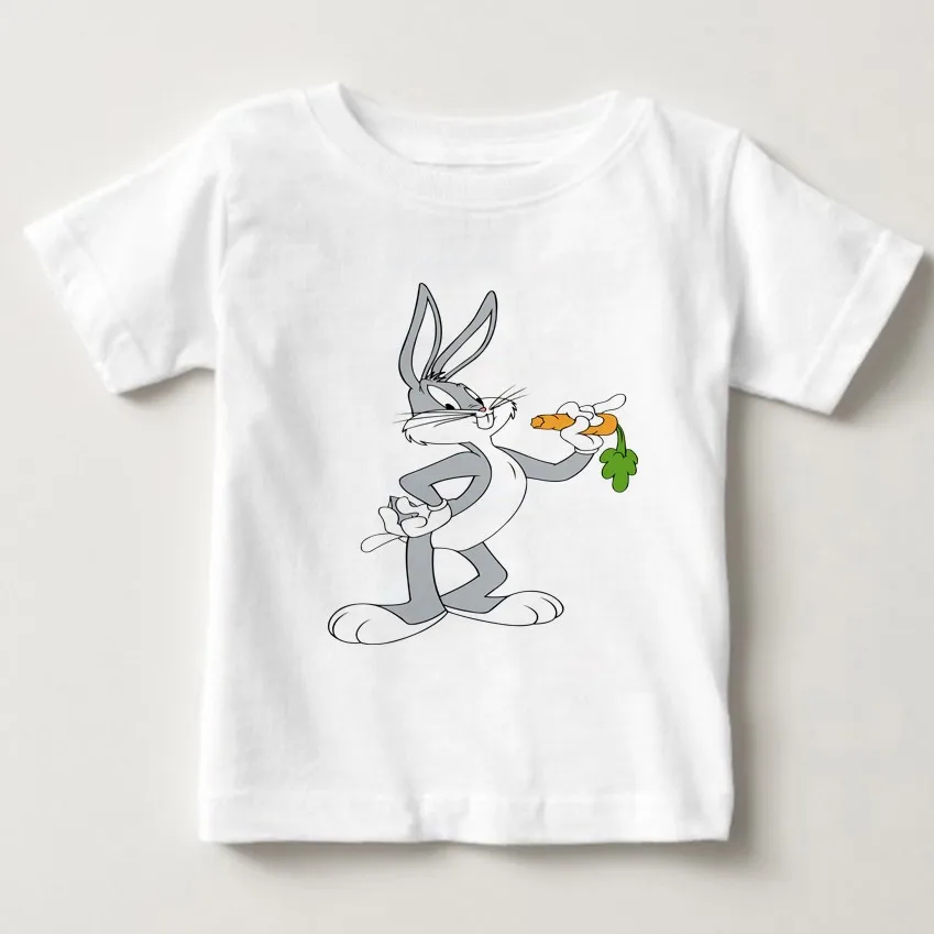 Г., забавная хлопковая Футболка Looney Tunes Даффи Дак Mugshot для детей, летняя футболка с рукавами для мальчиков и девочек, MJ