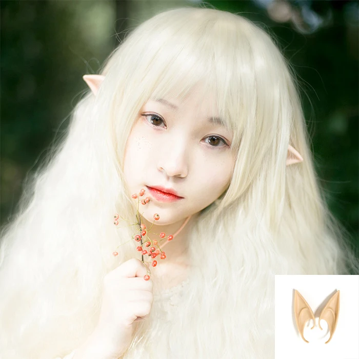 

1Pair Mysterious Angel Elf Ears Fairy Cosplay Accessories Vampire Ears Grand Party Latex Soft Pointed Tips False Ears
