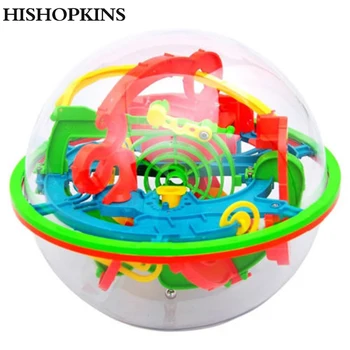 

Hishopkins 100 Steps 3D Puzzle Ball Magic Intellect Maze Ball Track Balance Maze Game Puzzle Educational Toys For Children