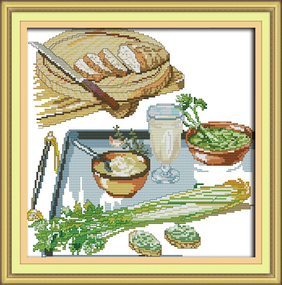 

Corner of the kitchen 2 cross stitch kit animal18ct 14ct 11ct count print stitching embroidery DIY handmade needlework plus