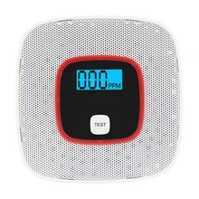 CO газовый датчик, детектор работает один встроенный 85 дБ сирена звук независимая угарная окись Предупреждение тревоги Детектор lcd