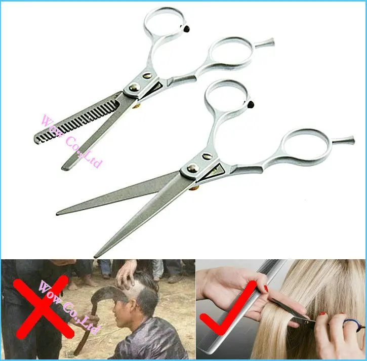 1set X Hairdressing Hair salon Cutting Thinning Shears Stainless steel