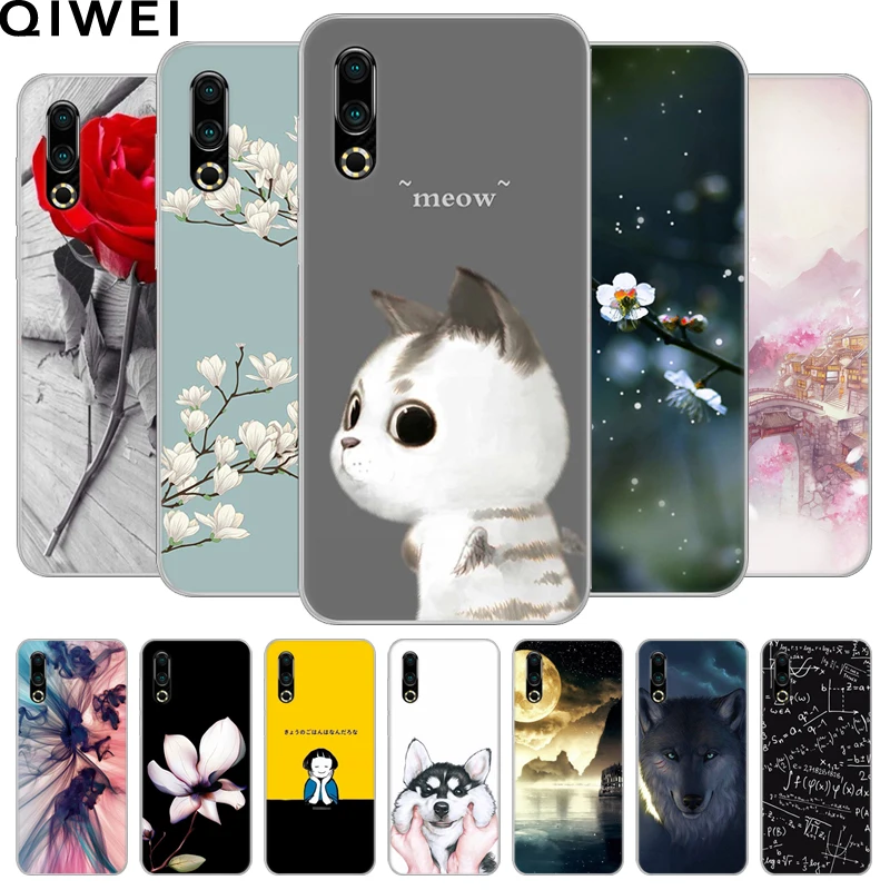 

For Meizu 16S Case 6.2'' Cartoon Painted Soft TPU Silicone Back Cover For Meizu 16s 16 S Phone Cases Slim Coque For Meizu16S
