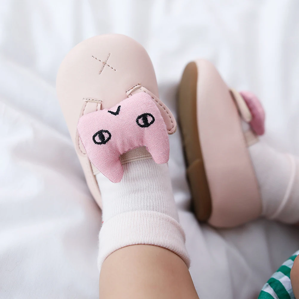 Популярные противоскользящие носки-башмачки для новорожденных девочек и мальчиков, милые носки-тапочки с рисунками, модные домашние носки для малышей 0-12 месяцев