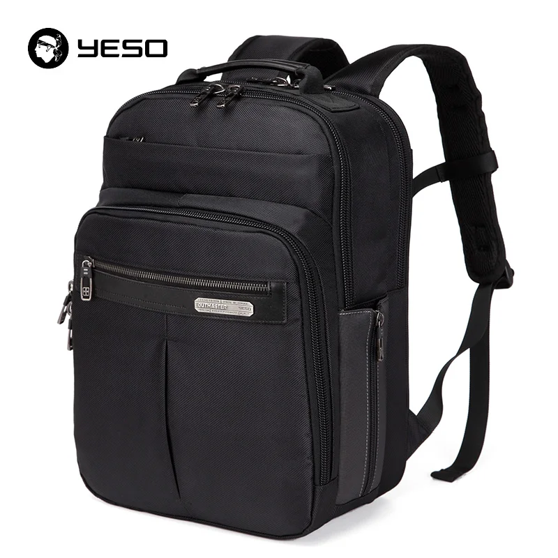 

YESO Large Capacity Laptop Backpack Men 2019 Multifunction Waterproof Black Backpack Fit For 15.6 Inch Notebook Backpack Mochila