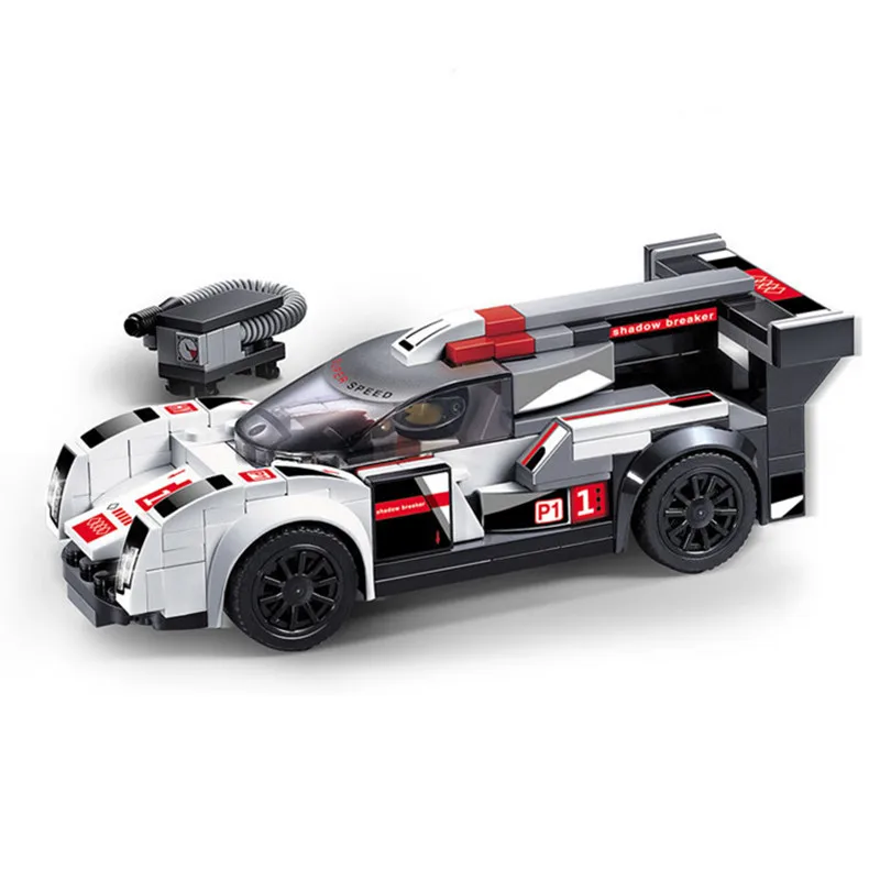 Супер гоночный автомобиль серии Mustang GT Audi Corvette совместимые Legoings блоки