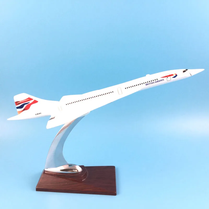

FREE SHIPPING 31CM BRITISH AIRWAYS CONCORDE METAL BASE RESIN MODEL PLANE AIRCRAFT MODEL TOY AIRPLANE BIRTHDAY GIFT