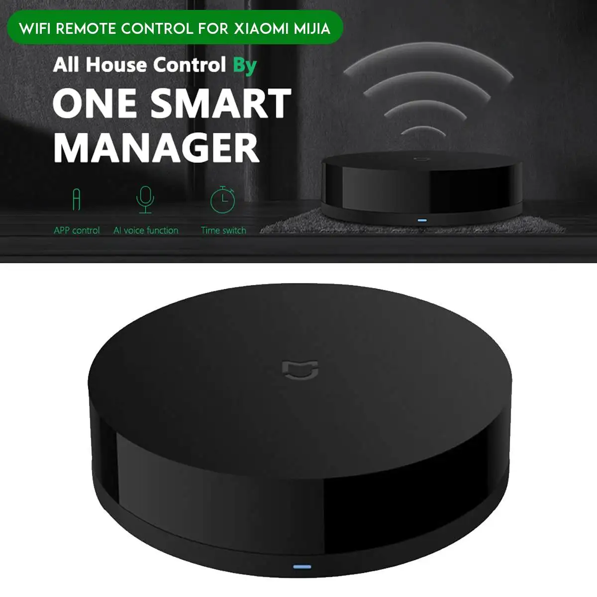 

NEW AI Function Xiaomi Universal Smart Remote Controller Home Appliances WIFI+IR Switch 360 Degree for Air Conditioner TV