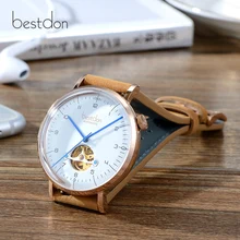 Новые механические мужские часы Bestdon люксовый бренд Скелет наручные 5Bar водонепроницаемые деловые часы Мужские reloj hombre