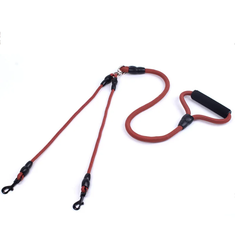New Nylon Double Leashes For Dog Leash Outdoor No Pulling Dog Puppy