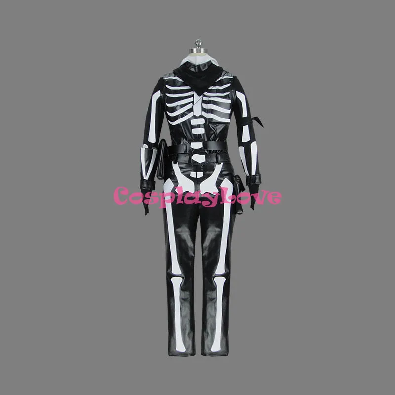 CosplayLove Fortnite Battle Royale Skull Trooper Jumpsuit Childrenwear Cosplay Costume Custom Made For Halloween Christmas (5)