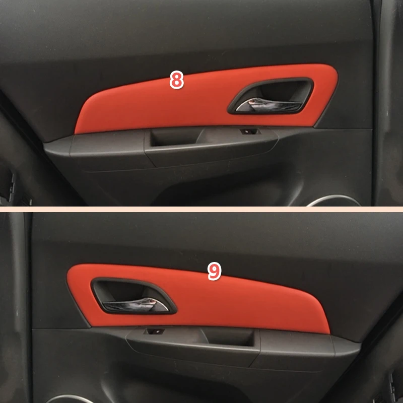 Микрофибра кожа межкомнатные двери подлокотник/центр приборной панели крышки Защитная отделка для Chevrolet Classic Cruze 2009