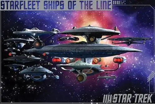 

STAR TREK - SHIPS OF THE LINE SPOCK KIRK ENTERPRISE SILK POSTER Decorative Wall painting 24x36inch