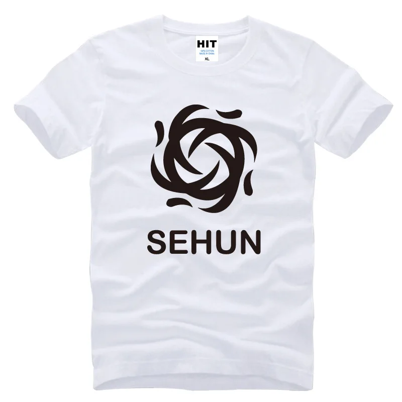 ODDKING Diskon shirt, tee, Serigala Hombre dicetak baru Mode hari T-shirt pendek IOW ini O Natural Camisetas T Mens 88 Sehun Katun Health leher, pria 2015 lengan club fan 8 ODDKING Diskon shirt, tee, 8