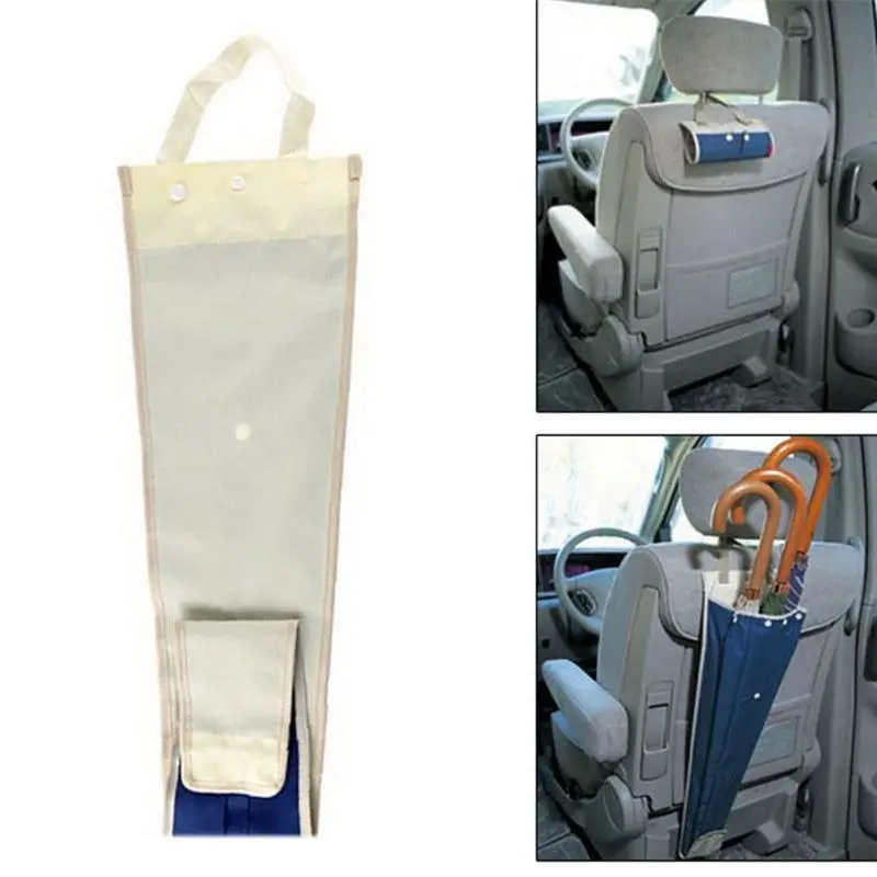 Waterproof Car Umbrella Storage Bag Foldable Seat Back Cover Hanger