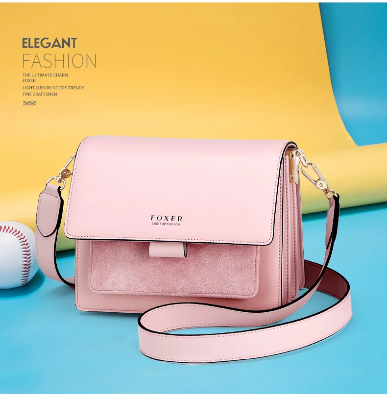 Foxer mulheres bolsa de ombro crossbody bolsa