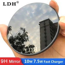 LDH 10 Вт Qi Быстрое беспроводное зарядное устройство для samsung Galaxy S9 S8 S7 Note 9 8 7,5 Вт Быстрая Зарядка адаптер для iPhone 8 8plus X XR XS Max